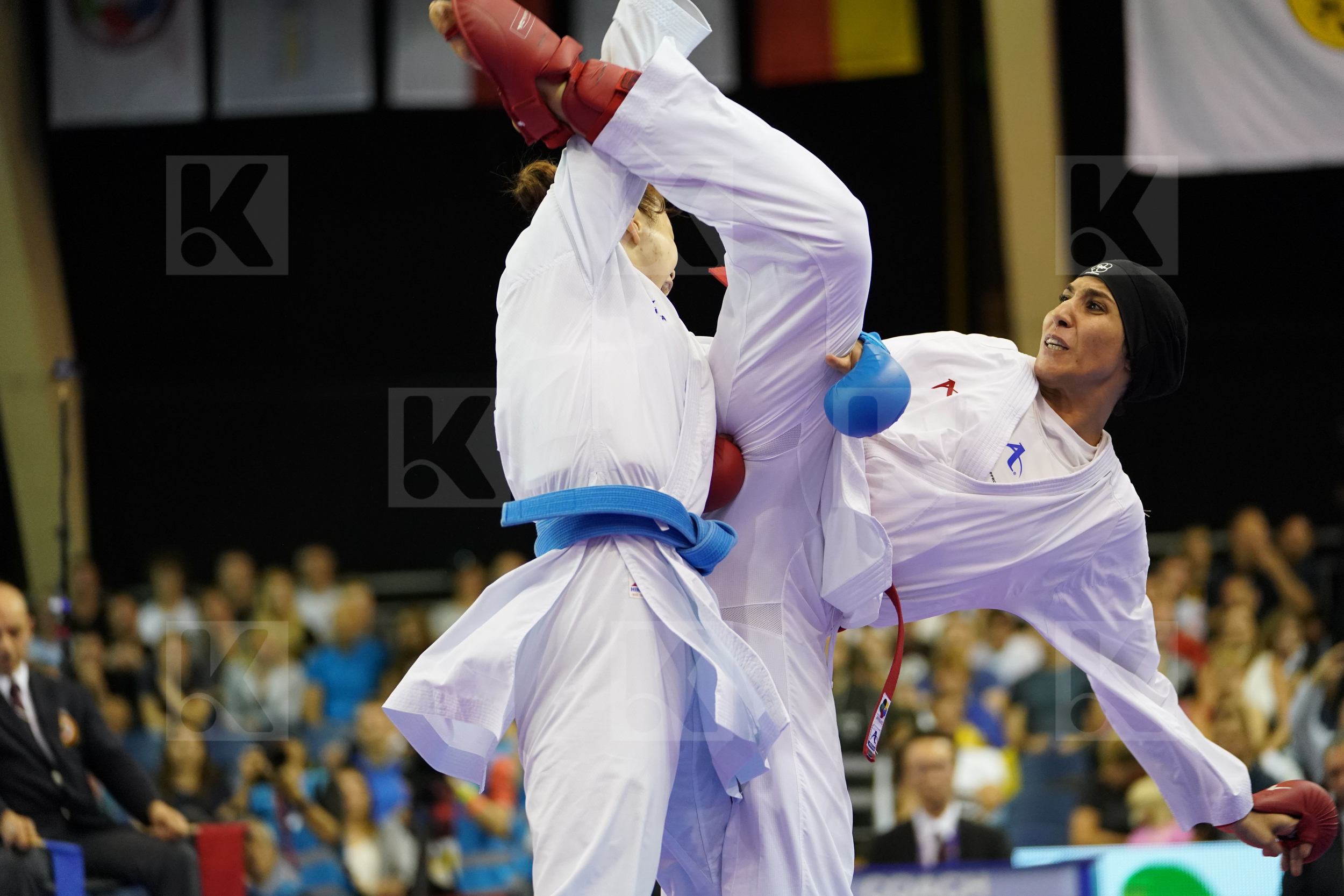 Abbasali Hamideh Female Kumite +68kg Gold match Iran Islamic Republic of Japan Uekusa Ayumi